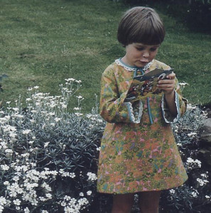 Ellen in Joyce's garden (1)