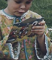 Ellen in Joyce's garden (3)
